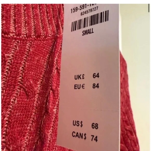 Beautiful Red Sweater Dress - Picture 5 of 6